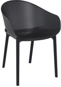 Кресло пластиковое Sky (54х60х81см) черное