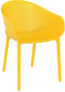 Кресло пластиковое Sky (54х60х81см) желтое