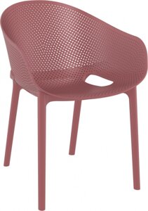 Кресло пластиковое Sky Pro (54х60х81см) марсала