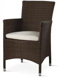 Кресло плетеное с подушкой GS 909 (60х51х85см) коричневое