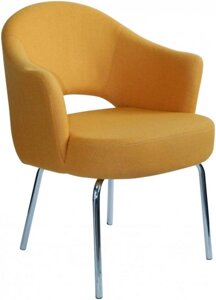 Кресло с обивкой A621 (63х65х81см) темно-желтое