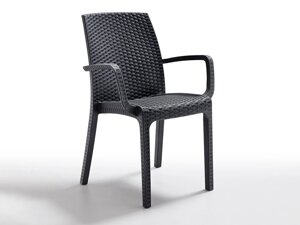 Кресло (стул с подлокотниками) Indiana антрацит (57x59x86см) (Индиана)