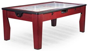 Многофункциональный игровой стол Tornado 6 в 1 (213х122х82см, коричневый, теннис, бильярд, аэрохоккей, рулетка, покер,