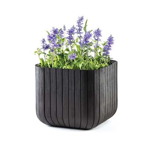 Напольное кашпо Wood Cube Planter M (30x30x30см)