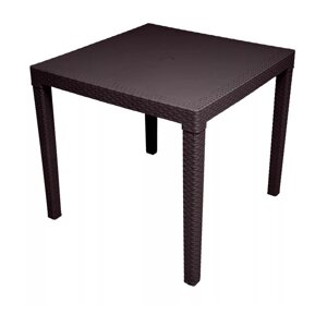 Обеденный стол Fiji Quatro Table коричневый (81,5х81,5х75см)