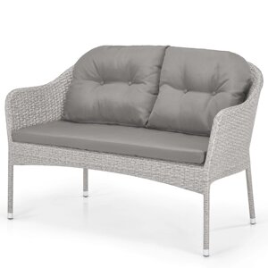 Плетеный диван S54C-W85 Latte (136x75x83см)