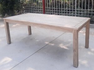 Стол деревянный обеденный Kia (210х90х75cм) (6 персон) акация