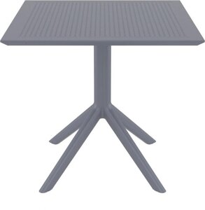 Стол пластиковый Sky Table 80 (80х80х74см) темно-серый