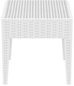 Столик плетеный для шезлонга GT 1009 (45х45х45см) Miami белый