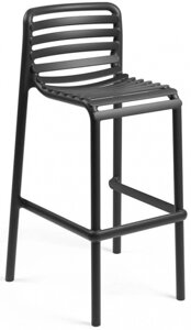 Стул пластиковый барный Doga Stool (51х51,5х98,5см) антрацит