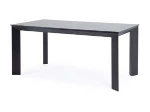 Венето обеденный стол из HPL 160х80х75см, цвет серый гранит, каркас черный