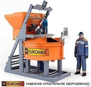 Бетоносмеситель роторного действия Euromix 600.750 СКИП от компании СТРОИТЕЛЬНОЕ ОБОРУДОВАНИЕ - фото 1