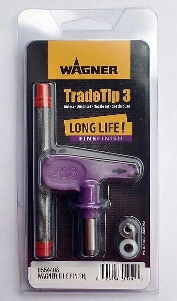 Безвоздушная форсунка Wagner Trade Tip 3 от компании СТРОИТЕЛЬНОЕ ОБОРУДОВАНИЕ - фото 1