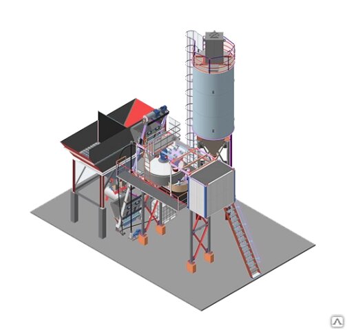 Быстромонтируемый завод бетонный Волга-30 от компании СТРОИТЕЛЬНОЕ ОБОРУДОВАНИЕ - фото 1