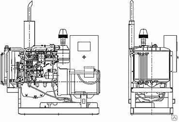 Дизельный генератор (ДГУ) АД-320-Т400 320 кВт от компании СТРОИТЕЛЬНОЕ ОБОРУДОВАНИЕ - фото 1