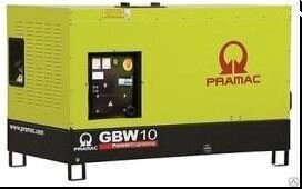 Дизельный генератор Pramac GBW 10 P 3 фазы в кожухе с АВР от компании СТРОИТЕЛЬНОЕ ОБОРУДОВАНИЕ - фото 1