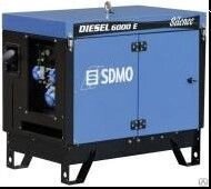 Дизельный генератор SDMO DIESEL 6000 E AVR SILENCE с АВР от компании СТРОИТЕЛЬНОЕ ОБОРУДОВАНИЕ - фото 1