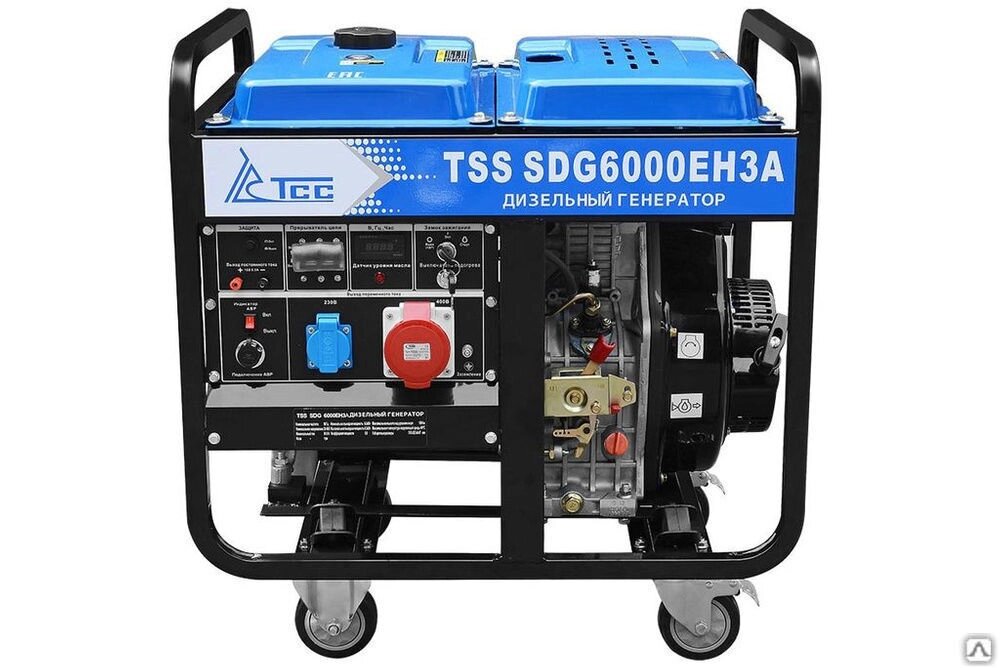 Дизельный генератор TSS SDG 6000EH3A от компании СТРОИТЕЛЬНОЕ ОБОРУДОВАНИЕ - фото 1