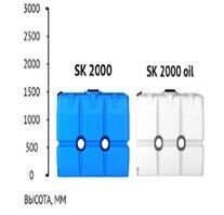 Емкость SK 2000 л под плотность до 1.2 г/с м синяя от компании СТРОИТЕЛЬНОЕ ОБОРУДОВАНИЕ - фото 1