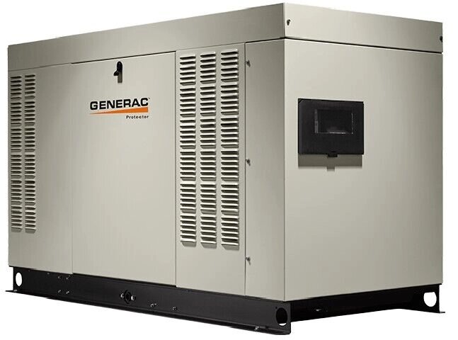 Генератор газовый с жидкостным охлаждением Generac RG 02724 RNAX в шумозащитном кожухе под АВР 27 кВА от компании СТРОИТЕЛЬНОЕ ОБОРУДОВАНИЕ - фото 1