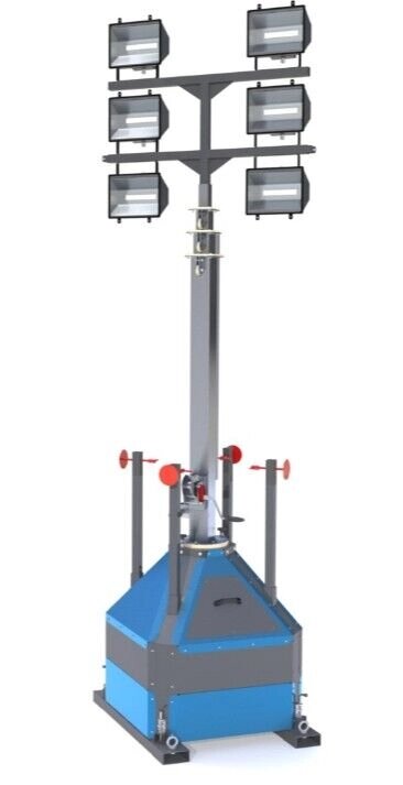 Комплекс осветительный мобильный МОК-6х1500Н-10,0М от компании СТРОИТЕЛЬНОЕ ОБОРУДОВАНИЕ - фото 1