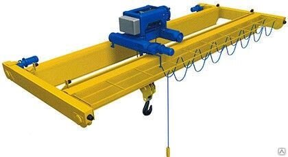 Кран мостовой опорный двухбалочный от компании СТРОИТЕЛЬНОЕ ОБОРУДОВАНИЕ - фото 1