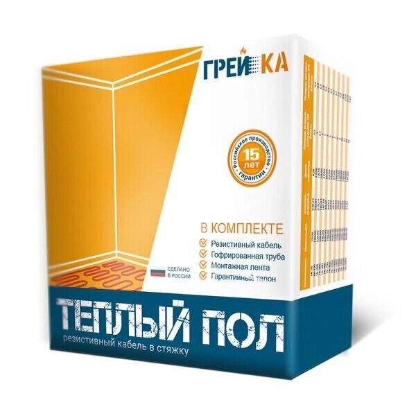 Нагревательный кабель Грейка 35 м 525 Вт 15 Вт/м от компании СТРОИТЕЛЬНОЕ ОБОРУДОВАНИЕ - фото 1