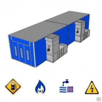 Окрасочная камера Oskas Special обогрев газовый от компании СТРОИТЕЛЬНОЕ ОБОРУДОВАНИЕ - фото 1