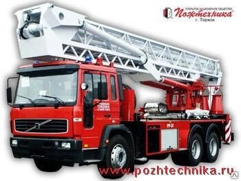 Пеноподъемник пожарный ППП-37 Volvo FL-6 от компании СТРОИТЕЛЬНОЕ ОБОРУДОВАНИЕ - фото 1