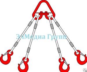 Строп канатный 4СК- 25.0/5000