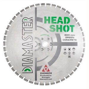 Диск сегментный DIAMASTER LIFE HEAD SHOT 800х35/25,4х46z железобетон