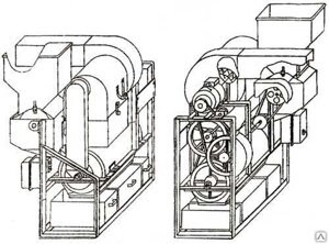 Машина для очистки семян МОС-2 стационарная