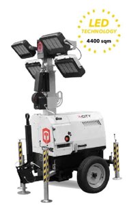 Мобильная мачта освещения TRIME X-CITY 4X320W LED (8м) светодиодная