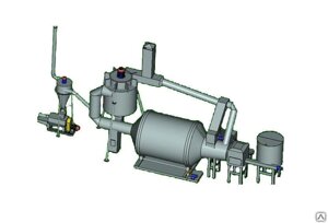 Барабанный сушильный агрегат мод. АВМ 0,65 с твердотопливной печью