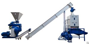 Пресс-гранулятор ОГМ-90, 92.95 кВт, 2-х ступенчатый