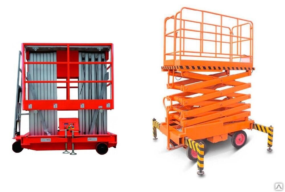 Подъемник ножничный передвижной TOR SJY 500 кг 11 м (автономный), шт от компании СТРОИТЕЛЬНОЕ ОБОРУДОВАНИЕ - фото 1