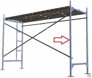 Рама проходная для строительных лесов от компании СТРОИТЕЛЬНОЕ ОБОРУДОВАНИЕ - фото 1