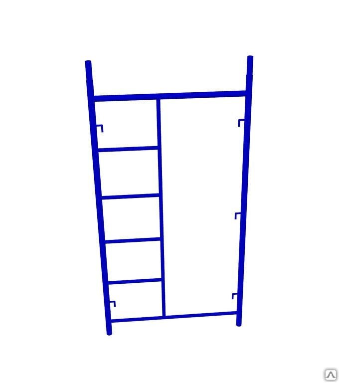 Рама с лестницей для строительных лесов от компании СТРОИТЕЛЬНОЕ ОБОРУДОВАНИЕ - фото 1