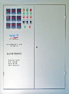 Стабилизатор электромеханического типа трёхфазный SBW-F Solpi-M SBW 100kVA/3 от компании СТРОИТЕЛЬНОЕ ОБОРУДОВАНИЕ - фото 1