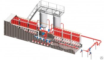 Установка пожаротушения УГПП с раздельным хранением от компании СТРОИТЕЛЬНОЕ ОБОРУДОВАНИЕ - фото 1