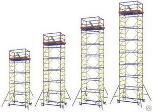 Вышка тура ПСРВ-21 9+1 от компании СТРОИТЕЛЬНОЕ ОБОРУДОВАНИЕ - фото 1