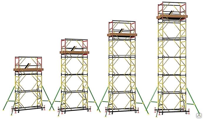 Вышка тура ПСРВ-7,5 5+1 от компании СТРОИТЕЛЬНОЕ ОБОРУДОВАНИЕ - фото 1