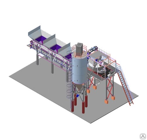 Завод стационарный бетонный Волжанин-30 от компании СТРОИТЕЛЬНОЕ ОБОРУДОВАНИЕ - фото 1