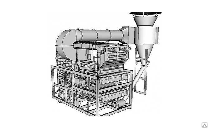 Зерноочистительная машина ЗМ-40Ф от компании СТРОИТЕЛЬНОЕ ОБОРУДОВАНИЕ - фото 1