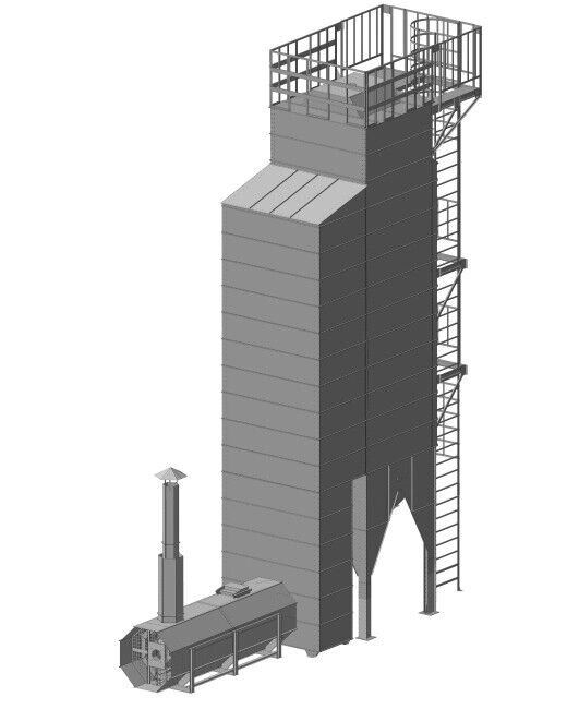 Зерносушилка RiR М-1-5 (дизель/газ) от компании СТРОИТЕЛЬНОЕ ОБОРУДОВАНИЕ - фото 1