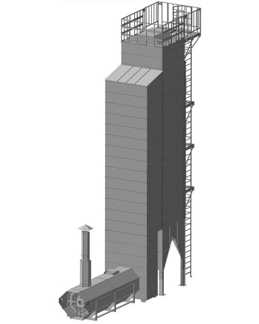 Зерносушилка RiR М-1-7 (дизель/газ) от компании СТРОИТЕЛЬНОЕ ОБОРУДОВАНИЕ - фото 1