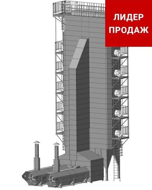 Зерносушилка RiR М-2-22 (дизель/газ) от компании СТРОИТЕЛЬНОЕ ОБОРУДОВАНИЕ - фото 1