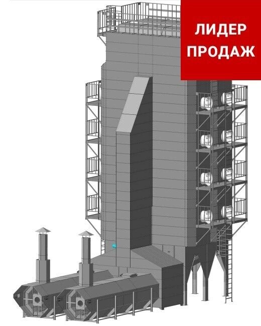 Зерносушилка RiR М-4-36 (дизель/газ) от компании СТРОИТЕЛЬНОЕ ОБОРУДОВАНИЕ - фото 1