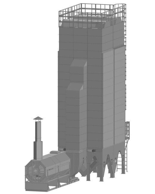 Зерносушилка RiR ТН-44 газ от компании СТРОИТЕЛЬНОЕ ОБОРУДОВАНИЕ - фото 1