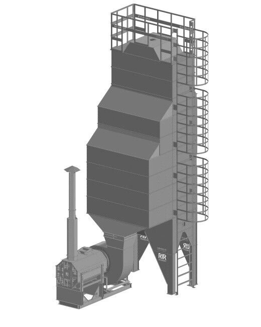 Зерносушилка RiR ТН-6 газ от компании СТРОИТЕЛЬНОЕ ОБОРУДОВАНИЕ - фото 1